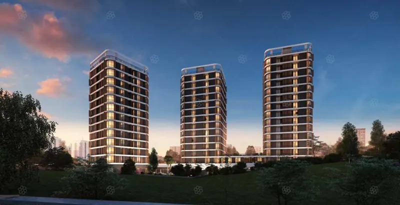 Kağıthane konut projesinin üç bloğu